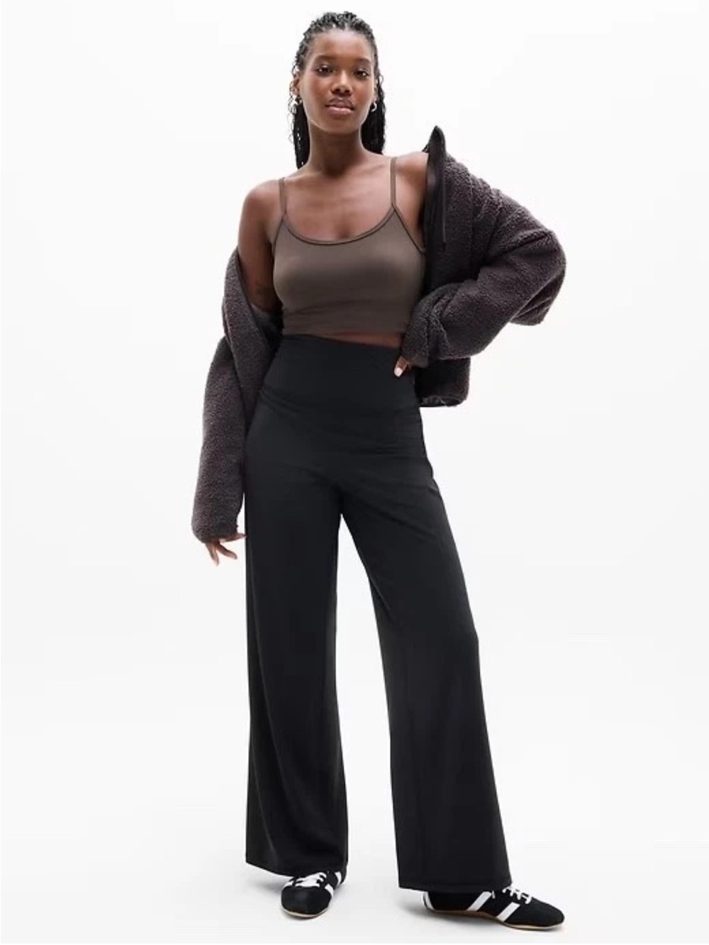 ATHLETA Elation Wide Leg Pant, Size XS, Black #798650 NWT